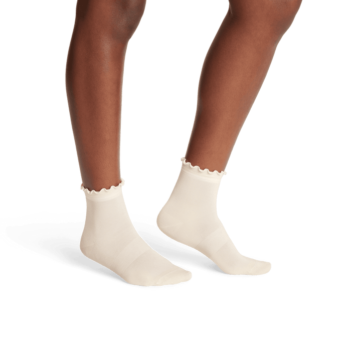 Women's Lightweight Frill Quarter Sock 4-Pack