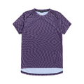 Purple checkered t-shirt on a white background