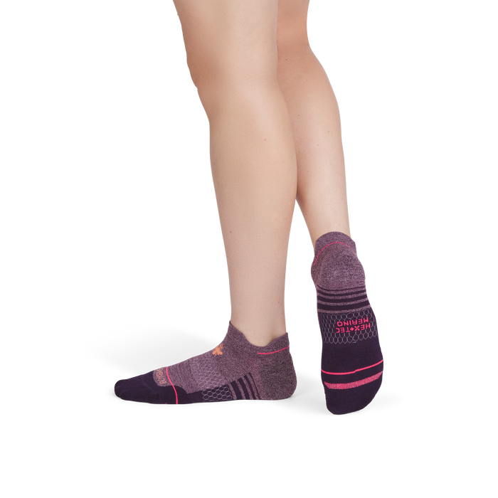Women's Merino Wool Blend Run Ankle Sock 3-Pack