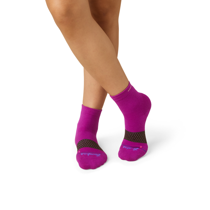 Women's Merino Wool Blend Run Quarter Socks