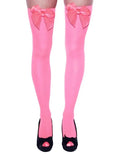 Women's Overknee Stockings With Bow - thefancydress.co.uk