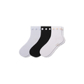 Women's Rosette True Rib Quarter Sock 3-Pack
