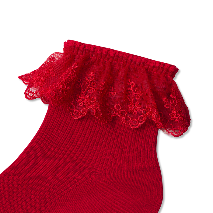 Women’s Ruffle Lace Quarter Sock 3-Pack