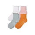 Women’s Scallop Cuff Quarter Sock 4-Pack