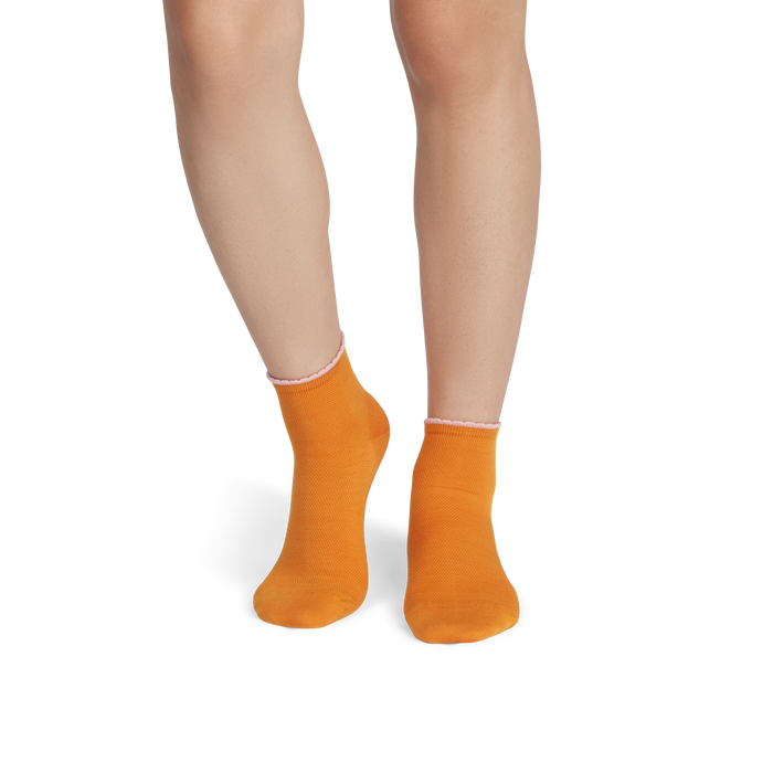 Women’s Scallop Cuff Quarter Sock 4-Pack