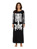 Women's Skeleton Tube Maxi Costume Dress