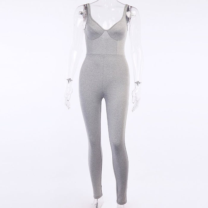 Women’s Small Sling Jumpsuit – Casual Loose-Fit Trousers