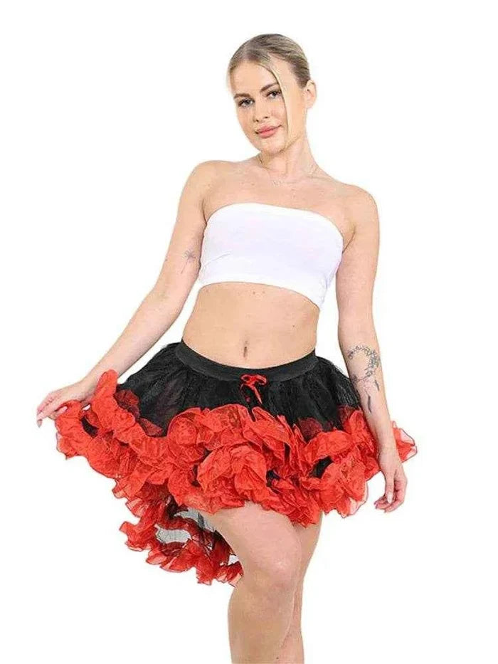 Women's Tutu Skirts - Classic 3 Layered Elastic Burlesque Tutu Skirt