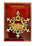 Wood Snowflake Ornament with Regional Name Drop