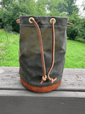 Woodley Co Bucket Bag Woodley Co Tan/Olive Shell Bag Rivers and Glen Trading Co
