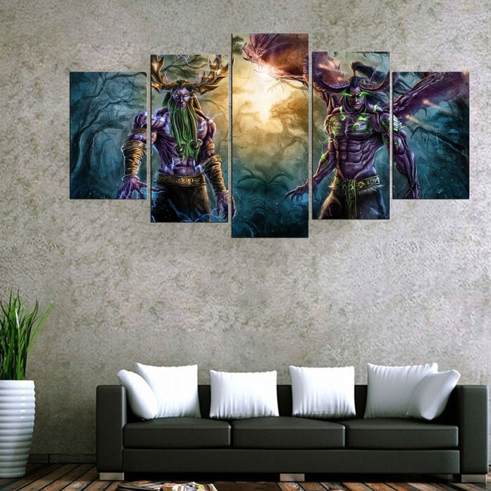 World Of Warcraft Game Wall Art Canvas Printing - BlueArtDecor