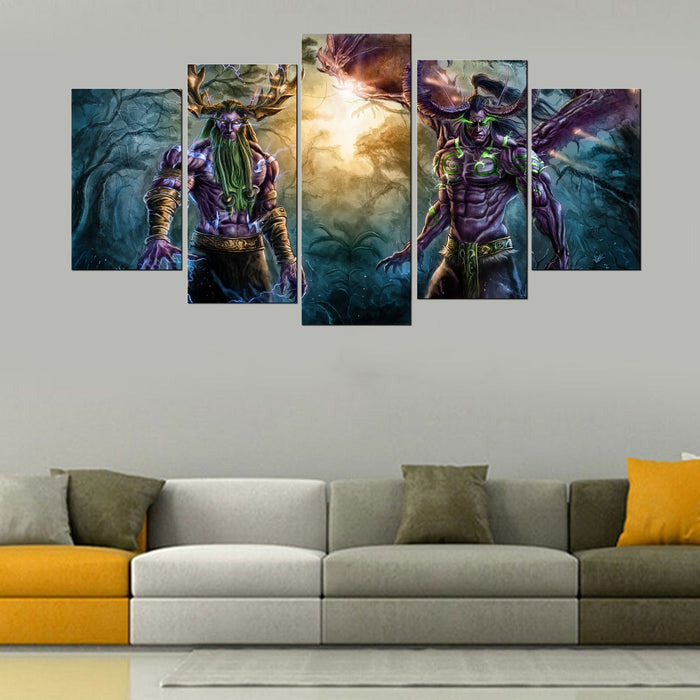 World Of Warcraft Game Wall Art Canvas Printing - BlueArtDecor