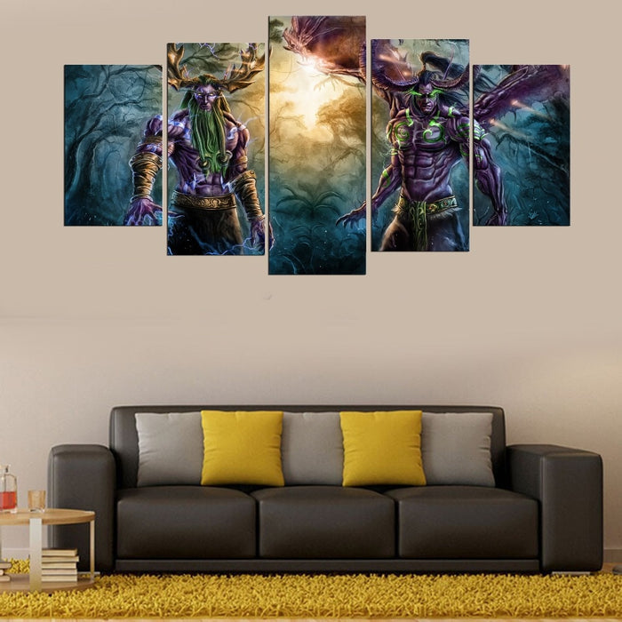 World Of Warcraft Game Wall Art Canvas Printing - BlueArtDecor
