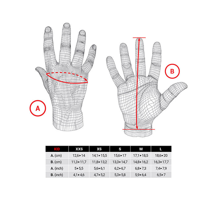 Five Gloves, XR-Ride, Youth Gloves, Black, L, Pair