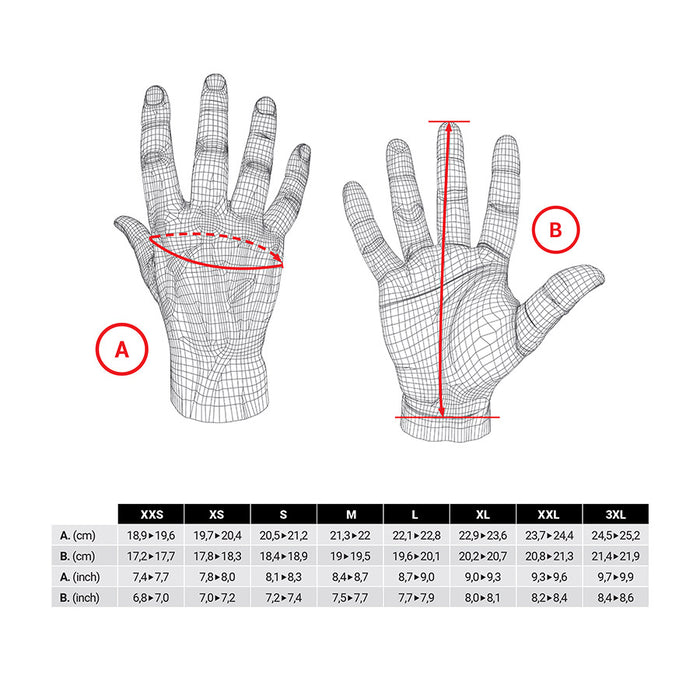 Five Gloves, XR-Ride, Full Finger Gloves, Black, 3XL, Pair