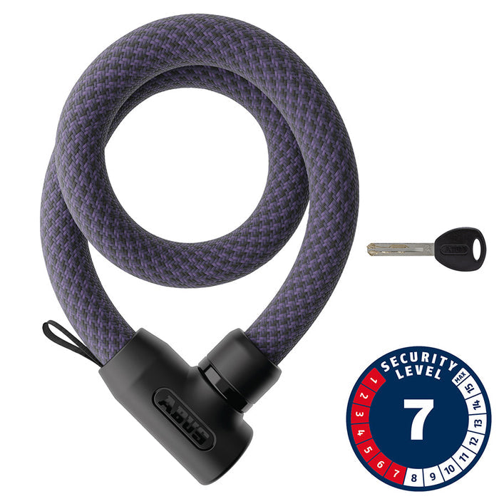 Abus, Yarnit 4004K, Chain Lock, Key, 4mm, 85cm, 2.8', Black