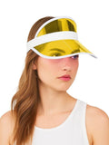 Yellow Poker Visor Hat - thefancydress.co.uk
