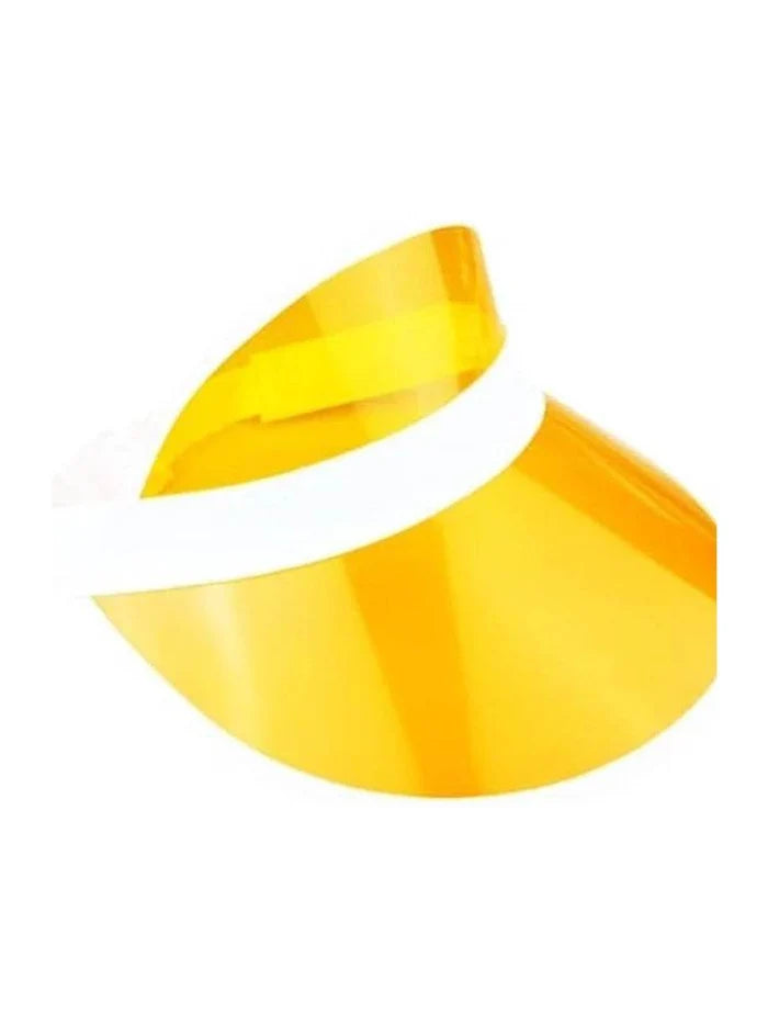 Yellow Poker Visor Hat - thefancydress.co.uk