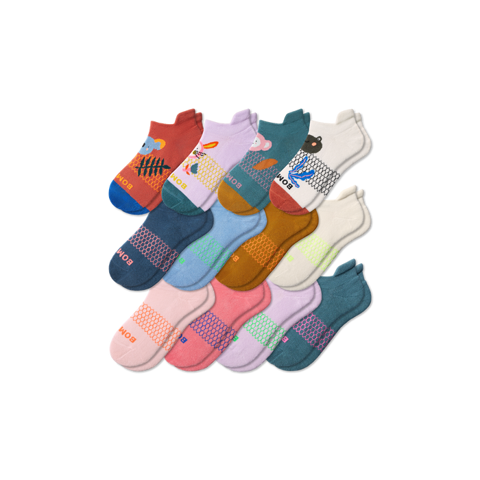 Youth Solids Ankle Sock 12-Pack