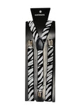 Zebra Printed Braces (2.5 cm) - thefancydress.co.uk